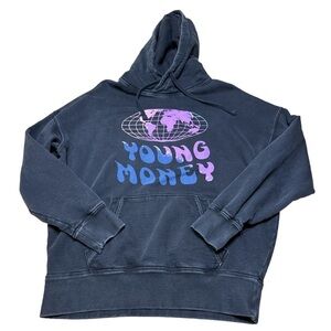 Young money oversized men’s XS hoodie sweatshirt lil Wayne rapper streetwear